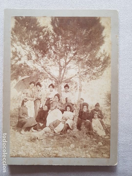 Antique Photography: Foto grupo excursionistas siglo XIX