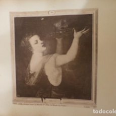 Fotografía antigua: MADRID MUSEO DEL PRADO SALOME DE TIZIANO Y RETRATO RAFAEL FOTOGRAFO J. LAURENT 2 ALBUMINAS SIGLO XIX