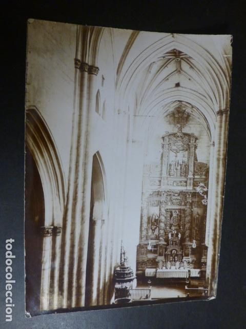 Antique Photography: SANTA MARIA LA REAL DE NAJERA LA RIOJA ALTAR MAYOR ALBUMINA SIGLO XIX 12,5 X 18 CMTS