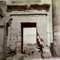 Fotografía antigua: EGIPTO - TEMPLO DE TEBAS - 1870 - 1880 - FOTOGRAFIA FÉLIX BONFILS