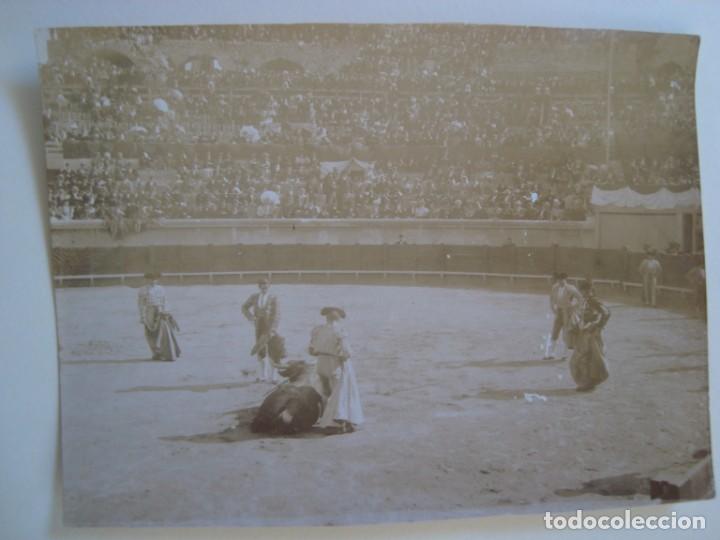 Fotograf&iacute;a antigua: FOTO ORIGINAL. ACUEDUCTO EN LA ANTIGUA PLAZA DE TOROS DE PALMA DE MALLORCA. HACIA 1910.