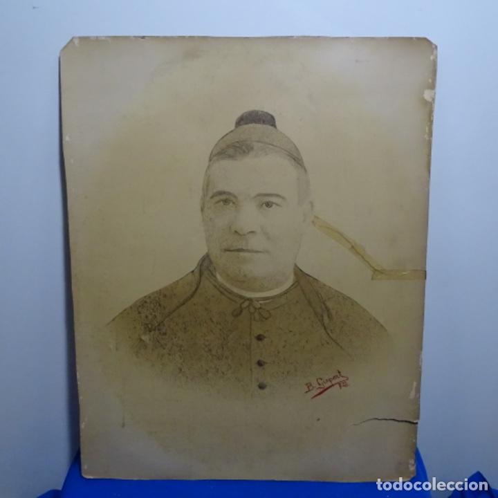 Fotograf&iacute;a antigua: Fotograf&iacute;a antigua de religioso.fotografo b.gispert.