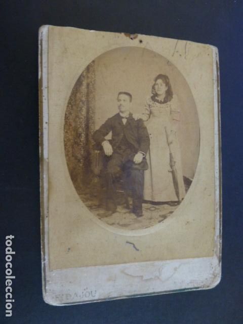 Fotografia antica: RETRATO DE MATRIMONIO HACIA 1880 ALBUMINA
