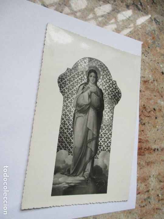 Fotografia antica: ANTIGUA FOTO(S/F) RELIGIOSA-- DE VIRGEN-MIDE 17 X 12 CM.