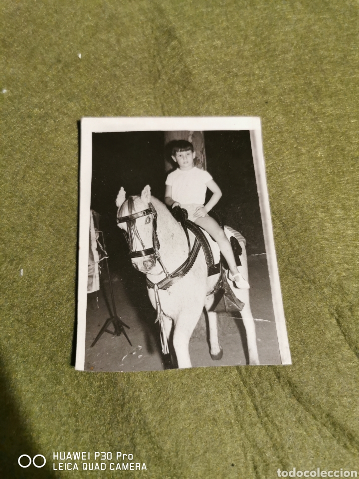 Fotografia antica: Fotograf&iacute;a antigua ni&ntilde;o a caballo