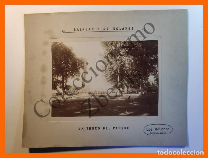 Antique Photography: Baneario de Solares - Un trozo del Parque - Los Italianos (Santander-Sevilla)