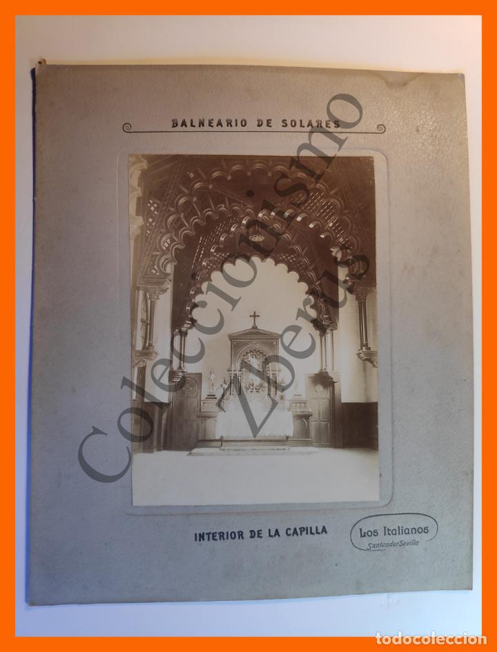 Antique Photography: Baneario de Solares - Interior de la Capilla - Los Italianos (Santander-Sevilla)