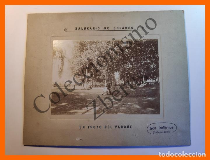 Antique Photography: Baneario de Solares - Un trozo del Parque - Los Italianos (Santander-Sevilla)