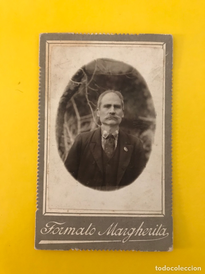 Antique Photography: GOLLUCCIO (N&aacute;poles) Albumina.. Se&ntilde;or con Bigotes.. Fotograf&iacute;a Scolastica (h.1900?)