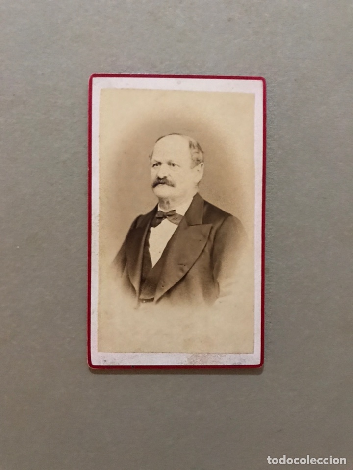 Fotografia antica: SAN GALO (Suiza) Fotograf&iacute;a, Se&ntilde;or con pajarita. FOT&Oacute;GRAFO: J. LUTHI (h.1900?)