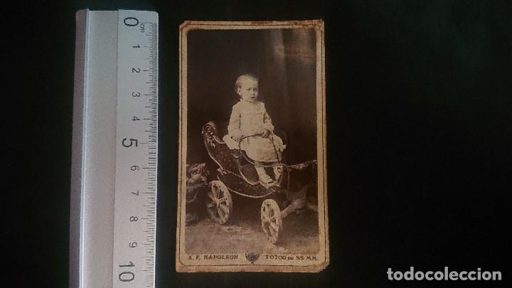 Antique Photography: ANTIGUA FOTOGRAFIA , NI&Ntilde;O EN CARRO - FOTOGRAFO A.F NAPOLEON , LEER DESCRIPCION