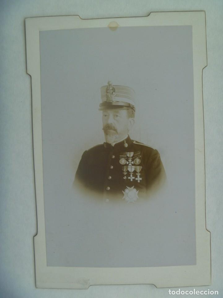 Fotograf&iacute;a antigua: RETRATO OFICIAL ARTILLERIA VETERANO GUERRA CARLISTA, SIGLO XIX. CALZADA DE CALATRAVA ( CIUDAD REAL )