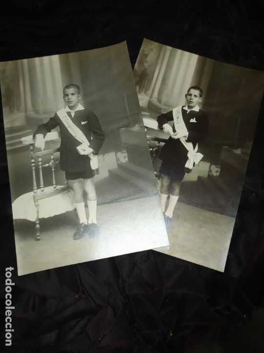 Antique Photography: DOS ANTIGUAS FOTOGRAF&Iacute;AS COMUNI&Oacute;N HERMANOS TOM&Eacute; CUESTA 1927?