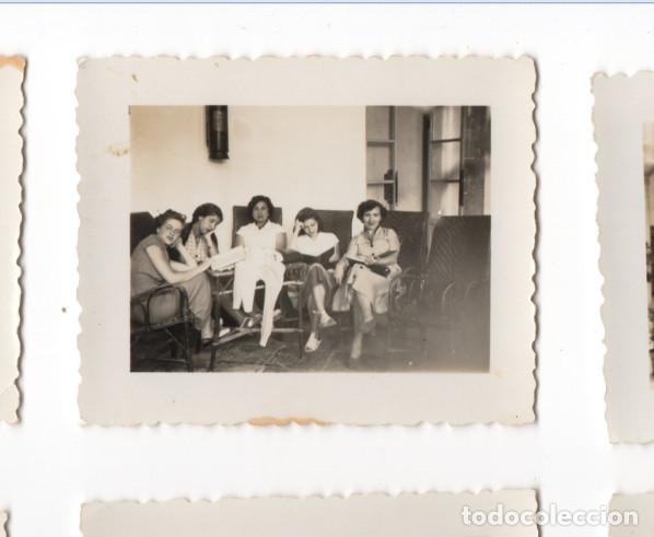 Fotograf&iacute;a antigua: LOTE DE 3 FOTOGRAFIAS ANTIGUAS, CHICAS, MALAGA A&Ntilde;OS 30