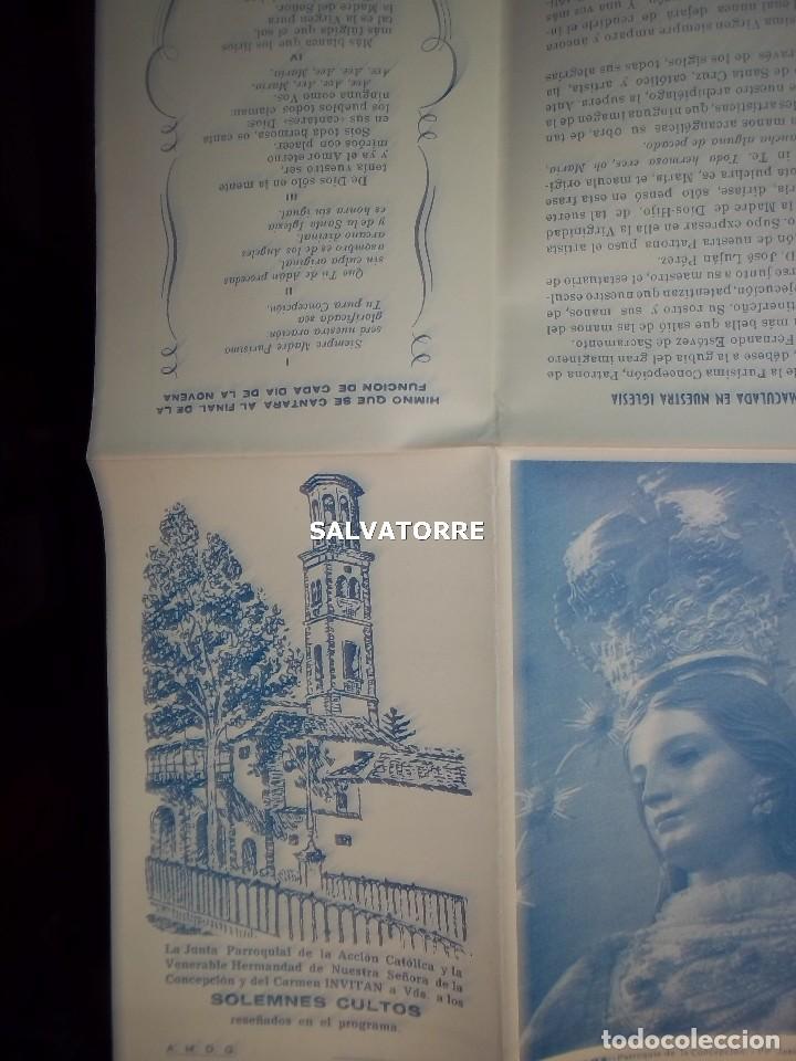 Fotograf&iacute;a antigua: INMACULADA CONCEPCION.PARROQUIA LA CONCEPCION.TENERIFE.1960