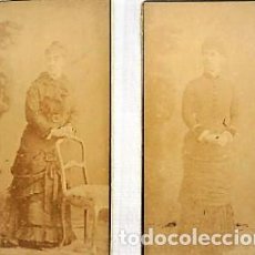 Fotografía antigua: FOTOGRAFIAS 1879 ALBUMINA FOTÓGRAFO MADRILEÑO MANUEL ALVIACH 21 X 10 CMS CADA UNA. Lote 102559919