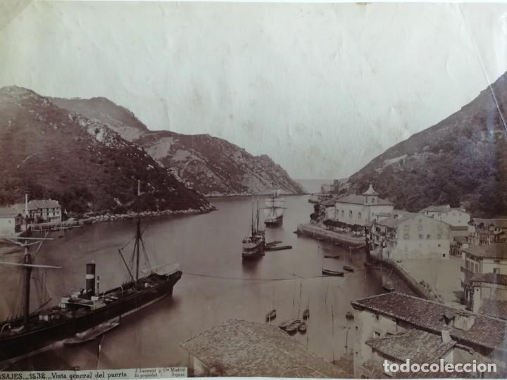 Fotografia antica: Jean Laurent Pasajes 1532 Vista general del Puerto