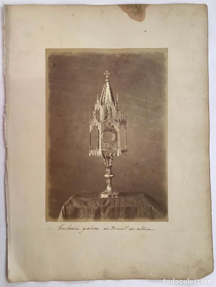 Antique Photography: CUSTODIA G&Oacute;TICA DE 80 CM. DE ALTURA. 27 X 19 CM.