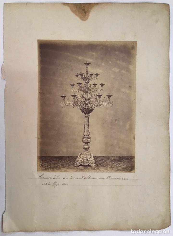 Antique Photography: CANDELABRO DE 200 CM. DE ALTURA CON 13 MECHEROS ESTILO BIZANTINO. 24,5 X 18,5 CM.
