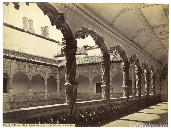 Fotografia antica: Laurent Guadalajara 1453 galer&iacute;a alta del Palacio del infantado