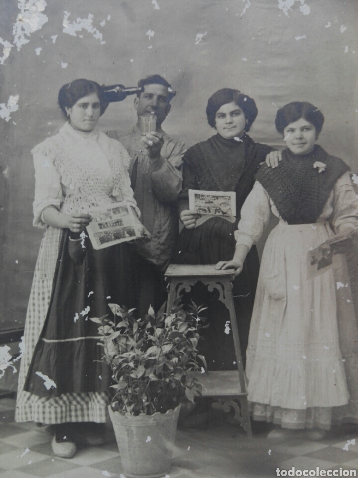 Antique Photography: Antigua fotograf&iacute;a familia en fiestas Espa&ntilde;a a&ntilde;os 30, celebraci&oacute;n toros, uni&oacute;n universal correo