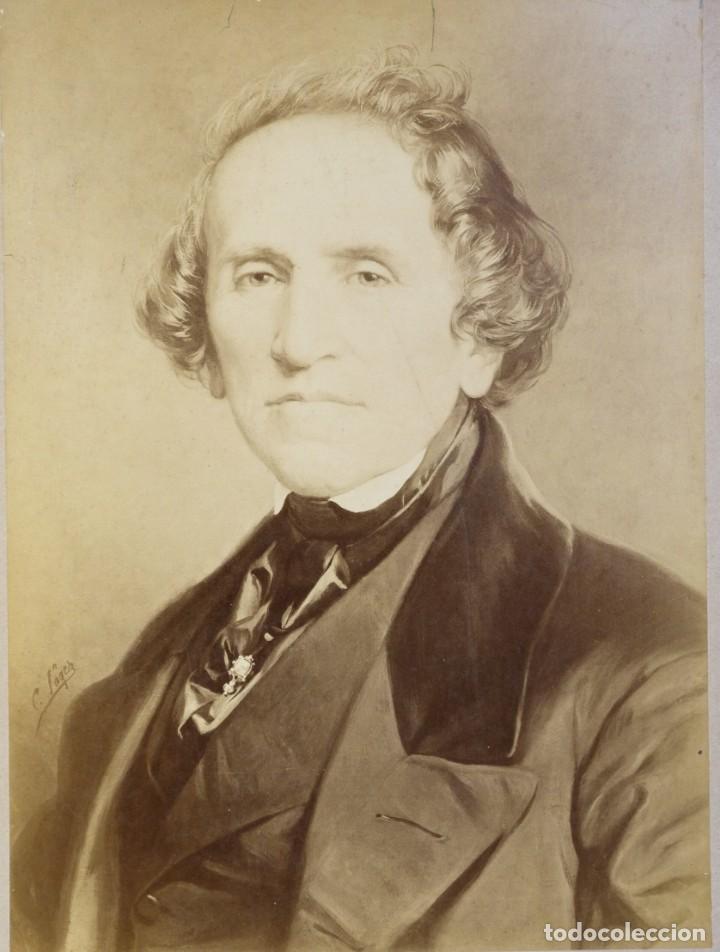 Fotograf&iacute;a antigua: Fotograf&iacute;a de un oleo de C.Jager Retrato caballero principios siglo XX