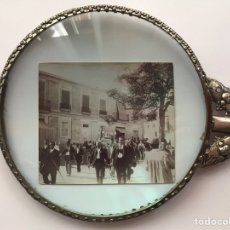 Fotografía antigua: GODELLA, VALENCIA. FOTOGRAFÍA ANTIGUA. PROCESIÓN DEL SAN SEBASTIÁN (H.1900?). Lote 213901351