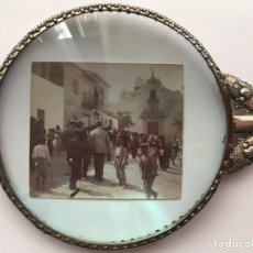 Fotografía antigua: GODELLA, VALENCIA. FOTOGRAFÍA ANTIGUA. CALLE MAYOR EN FIESTAS..., (H.1900?). Lote 213902642