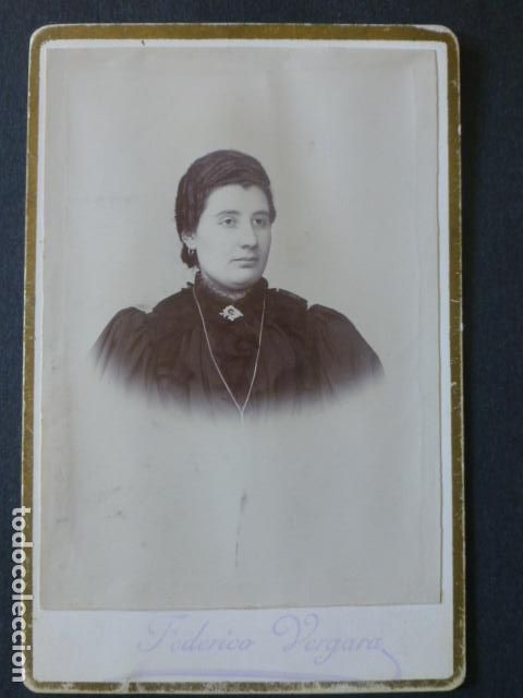 Antique Photography: FEDERICO VERGARA FOT&Oacute;GRAFO RETRATO DE MUJER HACIA1900