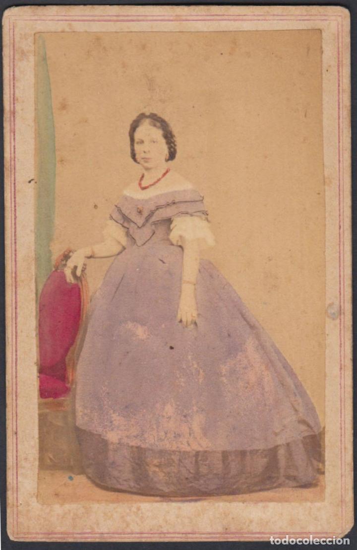Antique Photography: FO-03 CUBA PERSONAL PHOTO S.XIX. FOTOGRAFO: FREDRICKS & Co. PINTADA A MANO