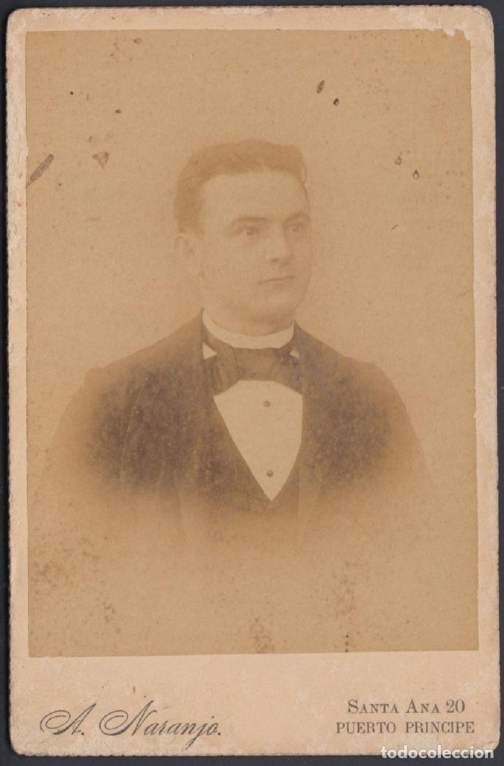 Antique Photography: FO-12 CUBA PERSONAL PHOTO S.XIX. FOTOGRAFO: A NARANJO. PUERTO PRINCIPE 1896