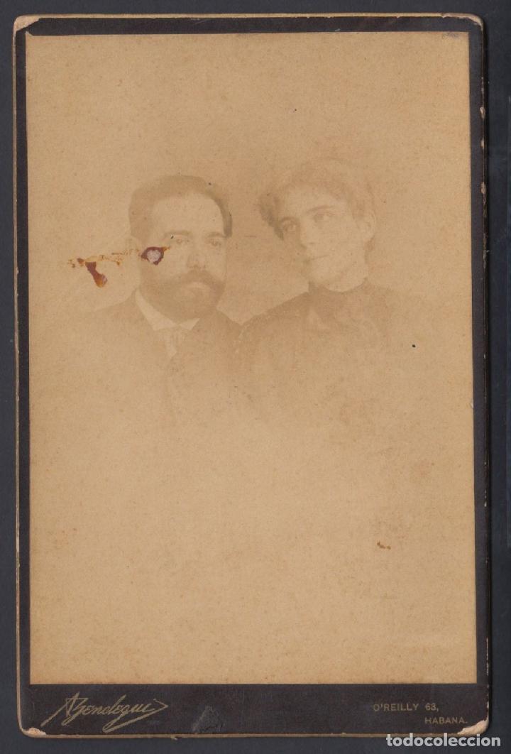 Antique Photography: FO-20 CUBA PERSONAL PHOTO S.XIX. FOTOGRAFO: A. ZENEDEGUI . HABANA . 16,5 x10,5cm
