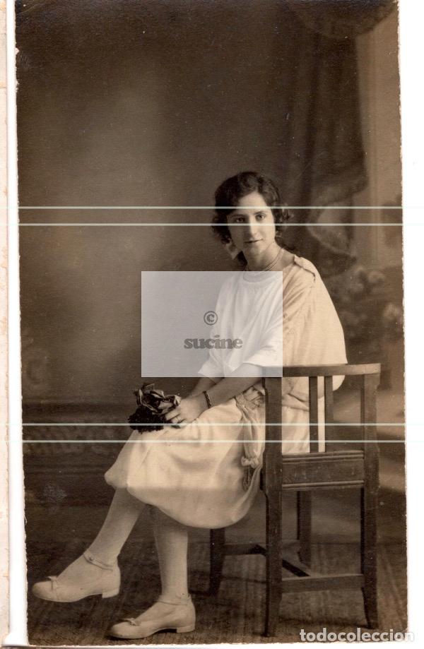 Fotografia antica: FOTOGRAFIA ORIGINAL DE ESTUDIO SE&Ntilde;ORA DESCONOCEMOS EL FOTOGRAFO