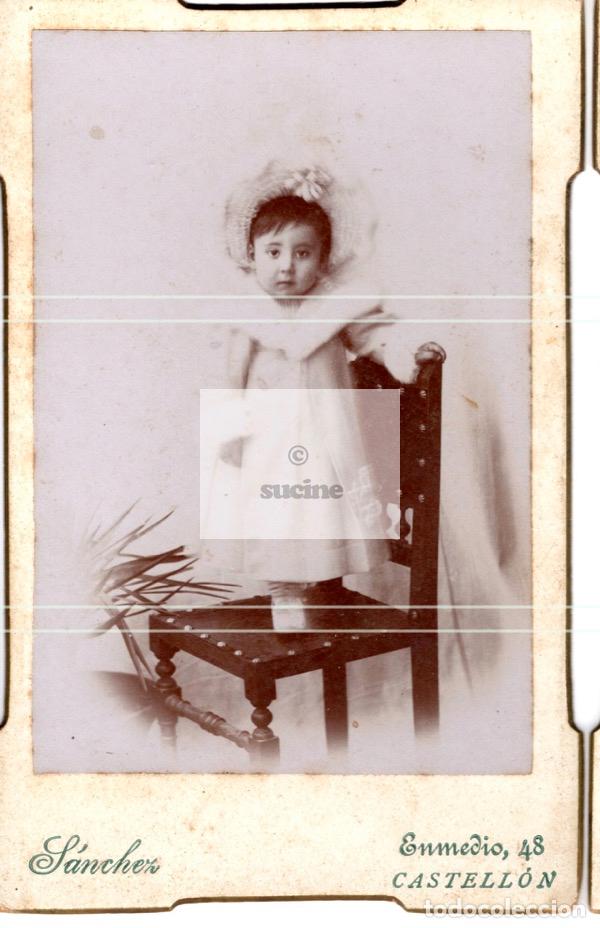 Antique Photography: FOTOGRAFIA ORIGINAL DE ESTUDIO BEBE DEL FOTOGRAFO S&Aacute;NCHEZ C/ENMEDIO 48 CASTELLON