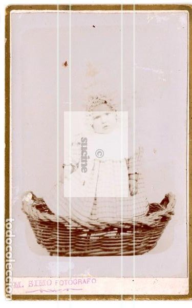 Fotografia antica: FOTOGRAFIA ORIGINAL DE ESTUDIO NI&Ntilde;A DEL FOTOGRAFO M. SIM&Oacute; DE MORELLA CASTELLON