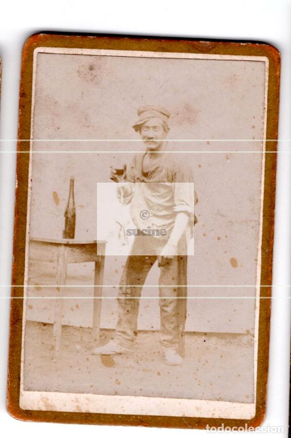 Fotografia antica: FOTOGRAFIA ORIGINAL DE ESTUDIO JOVEN DEL FOTOGRAFO M. SIM&Oacute; DE MORELLA CASTELLON