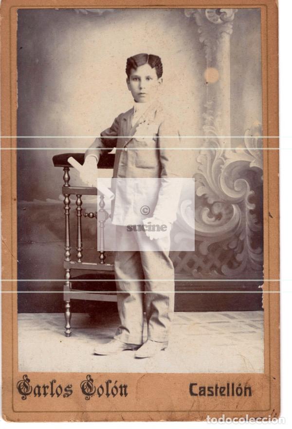 Antique Photography: FOTOGRAFIA ORIGINAL DE ESTUDIO DEL FOTOGRAFO CARLOS COLON DE CASTELLON