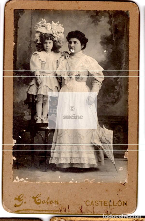 Antique Photography: FOTOGRAFIA DE SE&Ntilde;ORA Y NI&Ntilde;A DEL FOTOGRAFO GERMAN COLON DE CASTELLON