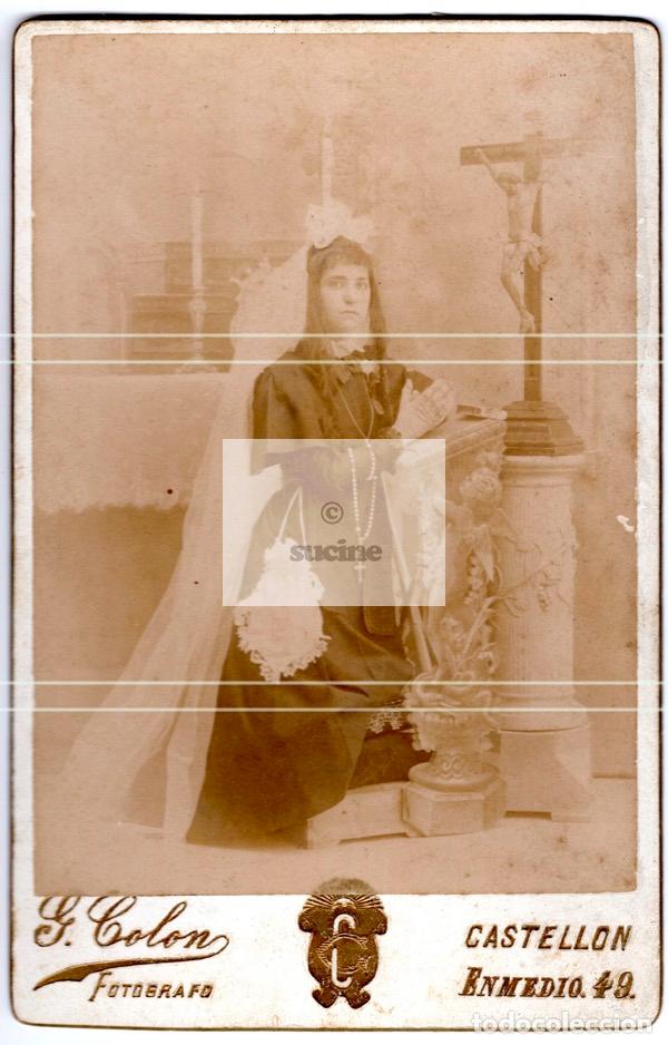 Antique Photography: FOTOGRAFIA DE SE&Ntilde;ORA DEL FOTOGRAFO GERMAN COLON DE CASTELLON
