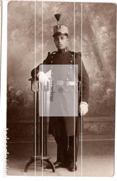 Fotografia antica: FOTOGRAFIA DE ESTUDIO MILITAR DEL FOTOGRAFO ISMAEL COLOM SUCESOR DE CAMILLERI