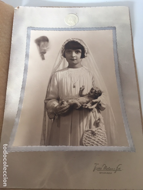 Fotografia antiga: Antigua foto retrato de estudio