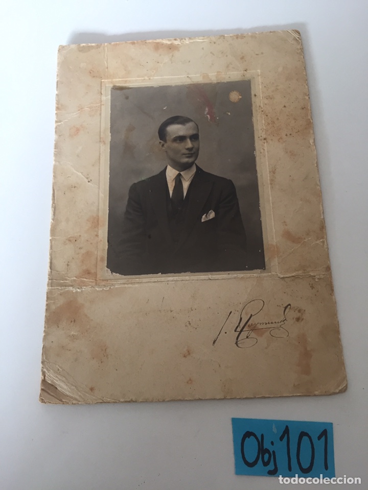 Fotografia antiga: Antigua foto retrato de estudio