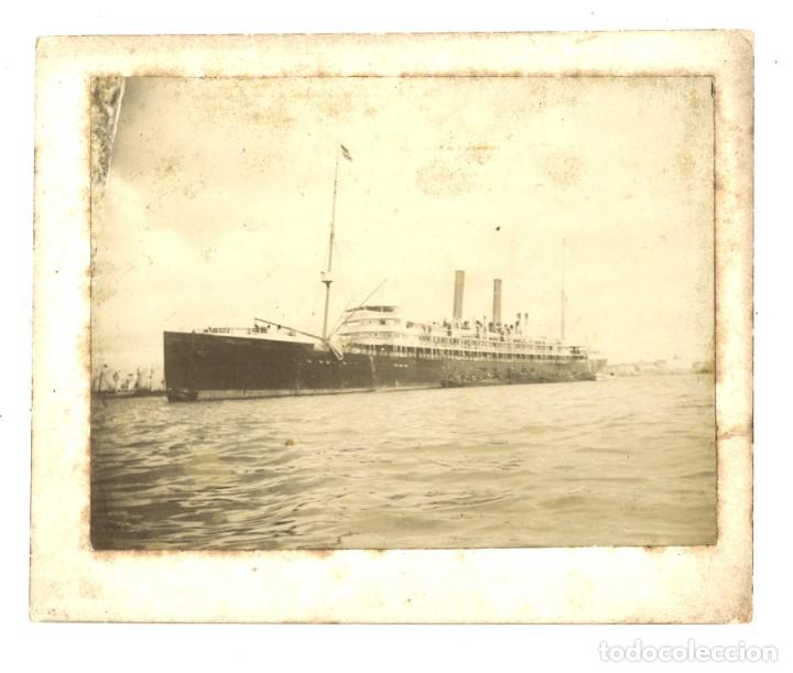 Fotograf&iacute;a antigua: Vapor Navarra. 9 x 12 cm