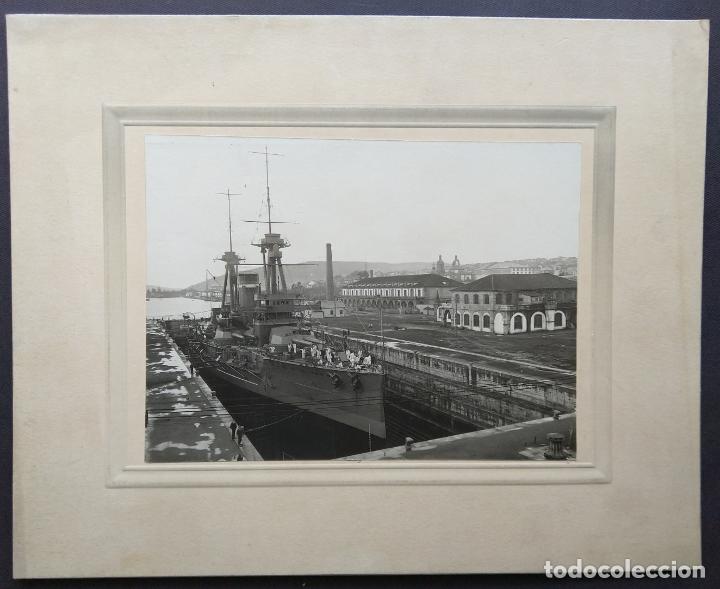 Fotograf&iacute;a antigua: BUQUE DE LA ARMADA ESPA&Ntilde;OLA