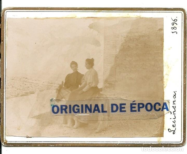 Fotografia antiga: (FOT-201104)FOTOGRAFIA ALBUMINA DE LECI&Ntilde;ENA(ZARAGOZA) A&Ntilde;O 1896
