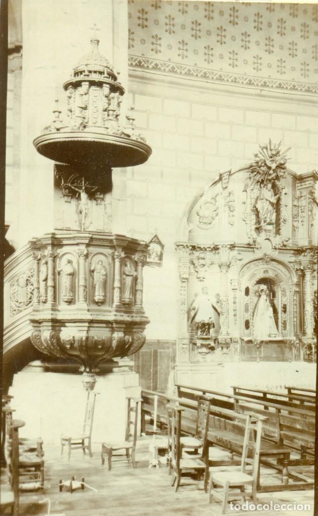Fotografia antiga: GUIPUZCOA PASAJES DE SAN PEDRO. IGLESIA. HACIA 1900. MUY RARA.