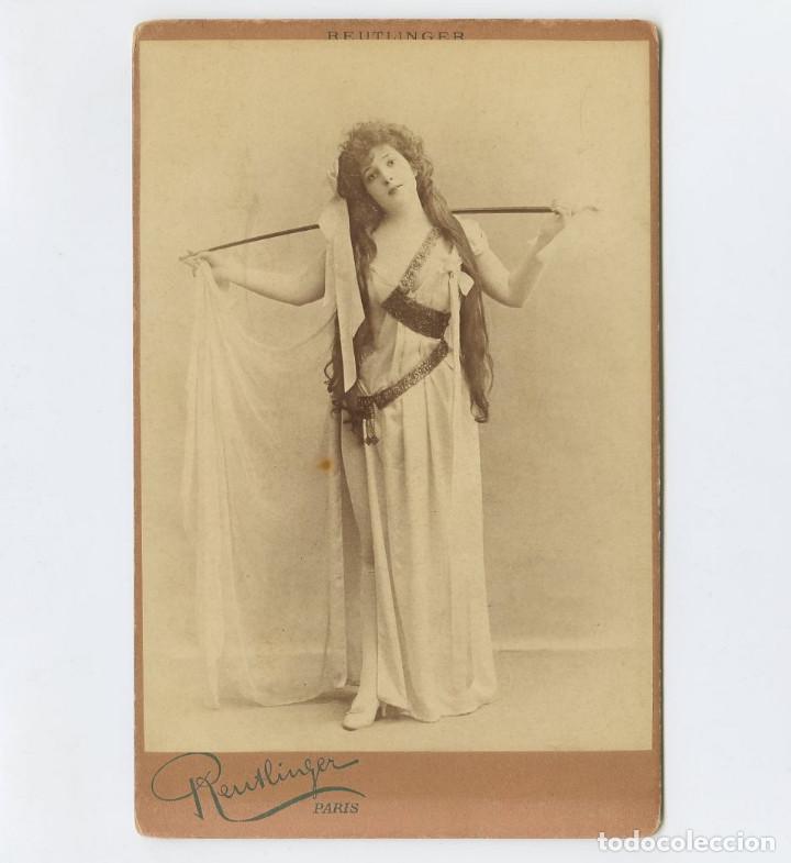 Antique Photography: NEBIA - OPERA, FOTO: REUTLINGER, PARIS. CABINET CARD. 11X16,5 CM.