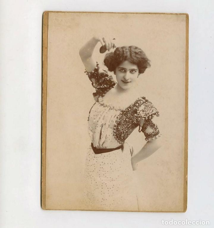 Antique Photography: ACTRIZ BOLERA POR IDENTIFICAR, FOTO PARIS, 11X15 CM.