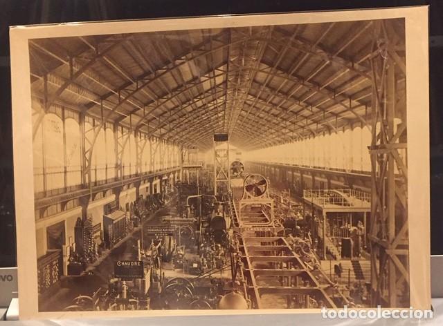 Fotograf&iacute;a antigua: Exposici&oacute;n Universal de Paris, 1889 pabellon de maquinaria frances