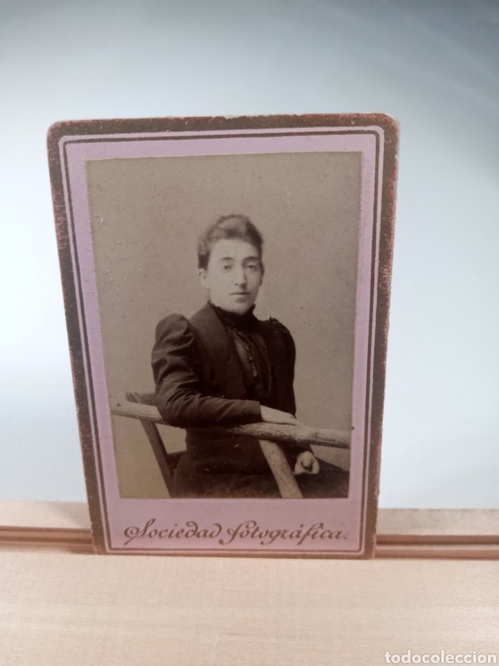 Antique Photography: Retrato. Sociedad fografica la ambulancia. Tama&ntilde;o 5x6.